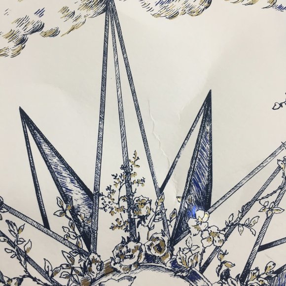 Dior 2022 Holiday Nautical Toile Gift Bag 17x14x6.5" w/Gold Star Charm RARE!! - Picture 12 of 16